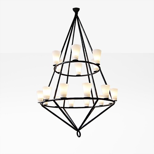 DOUBLE CAGE Chandelier 